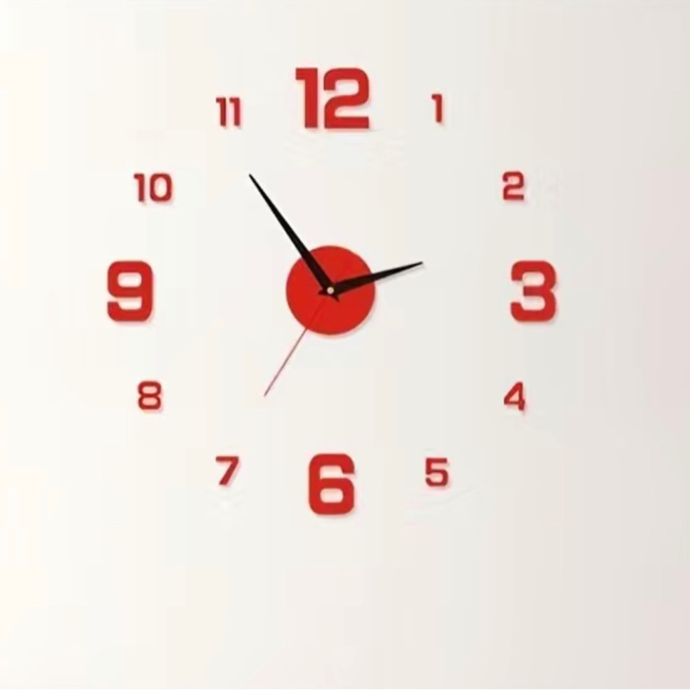 Brighten up your room with this sexy red clock.